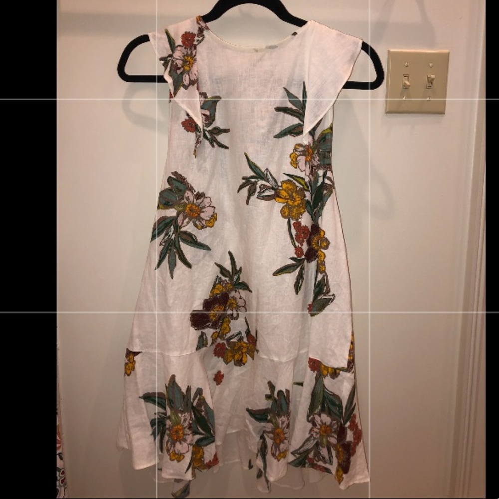 Free People Floral Linen Dress - Small